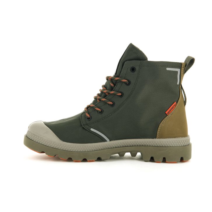 Dámské Boty Palladium Pampa Lite+ Recycle WP+ Olivy Zelené | CZ WKH-75I